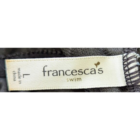 Francesca’s Swim "Mermaid Off Duty" One Piece Tie Back Swimsuit  Sz L - Picture 5 of 11